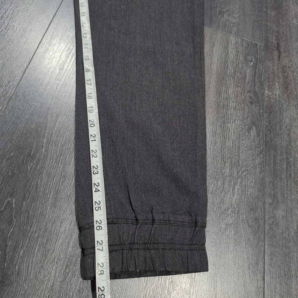 Guess 1981 Gray Textured Jogger Pants Men XL Drawstring Elastic Waist Casual
